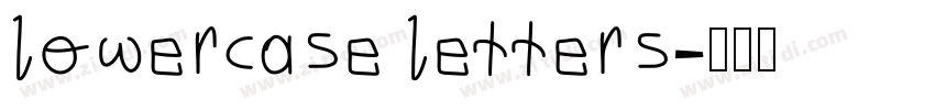 lowercase letters字体转换